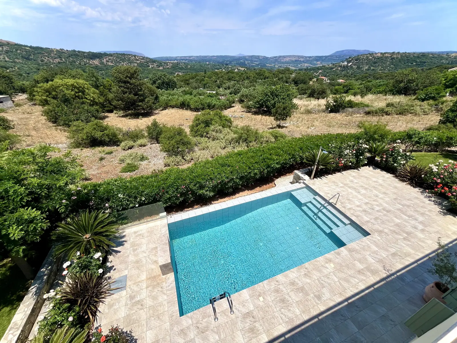 renovated-traditional-stone-villa-in-apokoronas (5) Pool Views - Apokoronas 4 Bedroom Villa for Sale