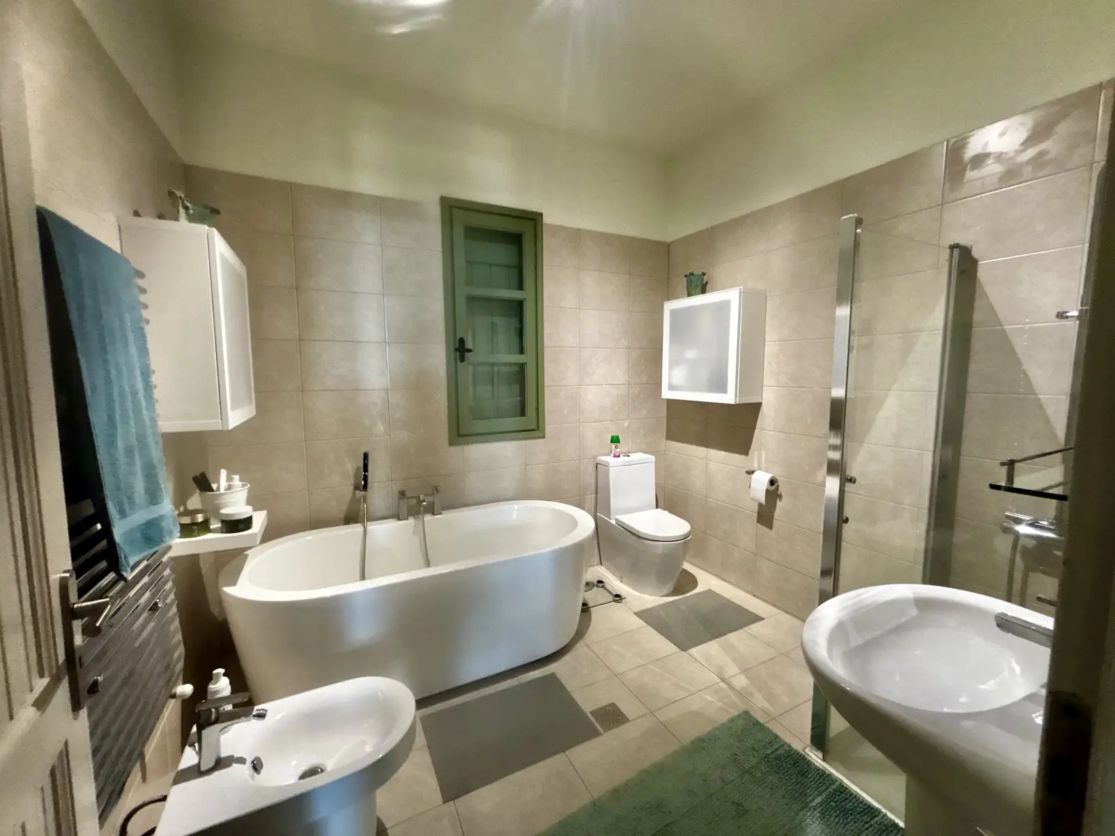 renovated-traditional-stone-villa-in-apokoronas (8) Bathroom Area - 4 Bedroom Villa for Sale